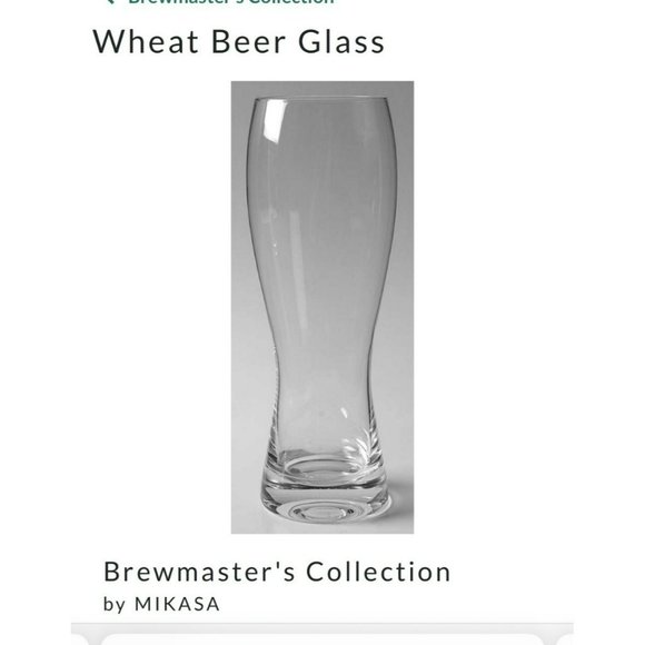 Mikasa Brewmaster's Collection Wheat Beer Glasses, Set of Four, 22 oz. - Picture 6 of 6